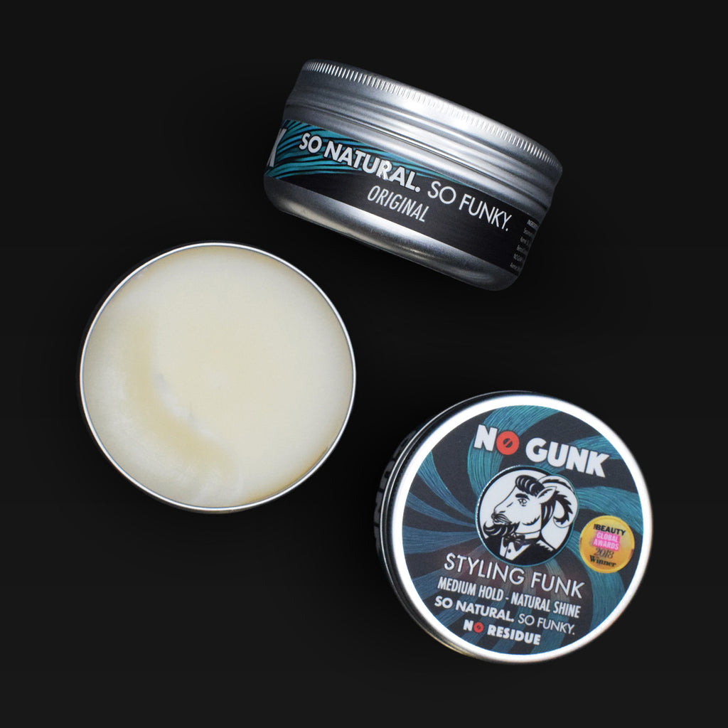 NO GUNK Styling Funk Natural Organic Hair Wax For Men open