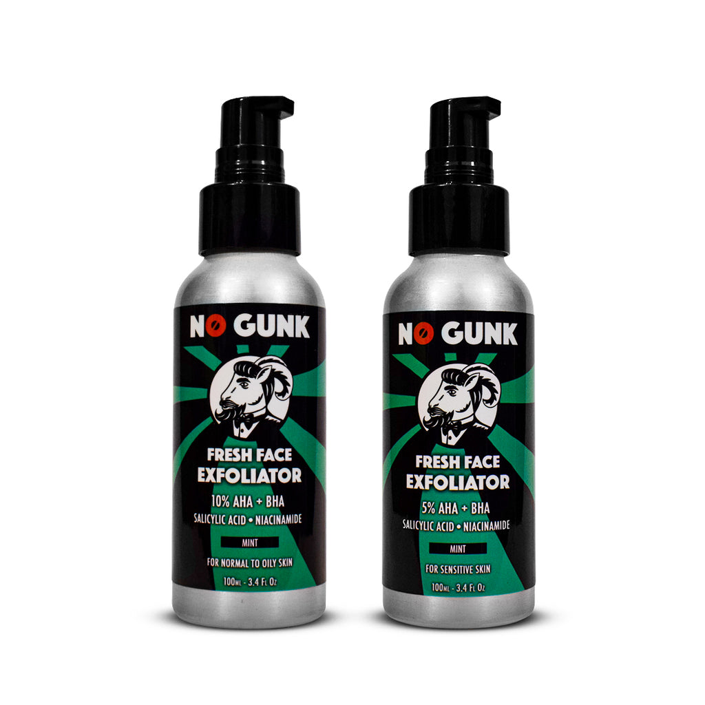 NO GUNK Natural Fresh Face Exfoliator Liquid Exfoliant Skincare